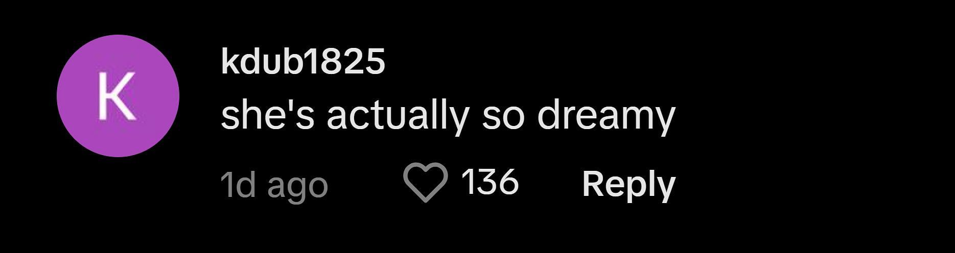 A fan comments on TikTok (@overtimewbb)